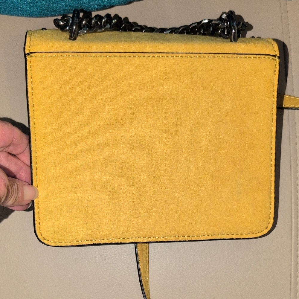 Vibrant Yellow Embroidered Crossbody Bag - Picture 6 of 11